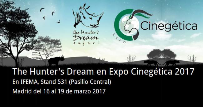 The Hunter's Dream estar en Cinegetica, Madrid del 16 al 19 de Marzo de 2017